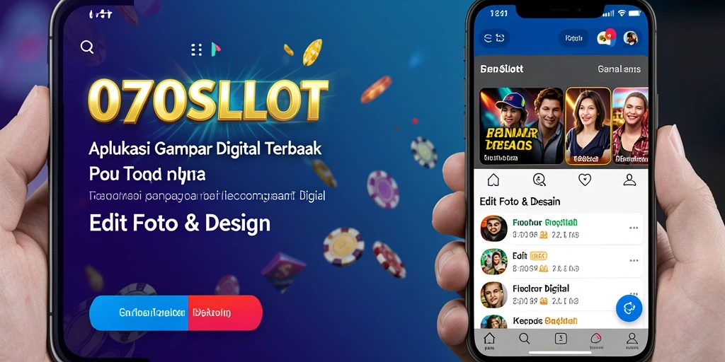 Antarmuka pengguna 070SLOT yang intuitif dengan alat desain lengkap.