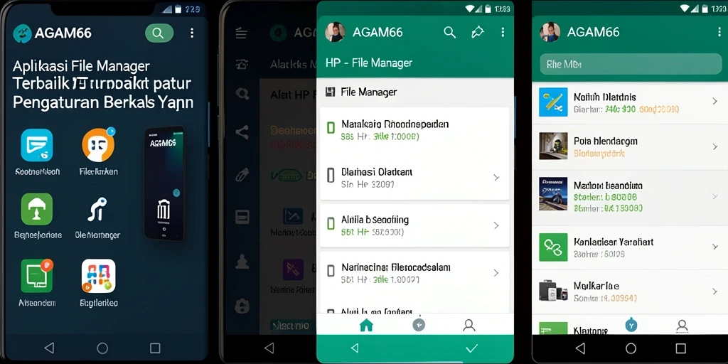 Tangkapan layar antarmuka AGAM66 yang menampilkan fitur pengelolaan berkas.