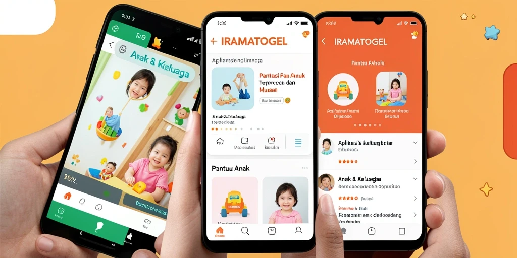 Screenshot antarmuka IRAMATOGEL menampilkan fitur Pantau Anak yang canggih.