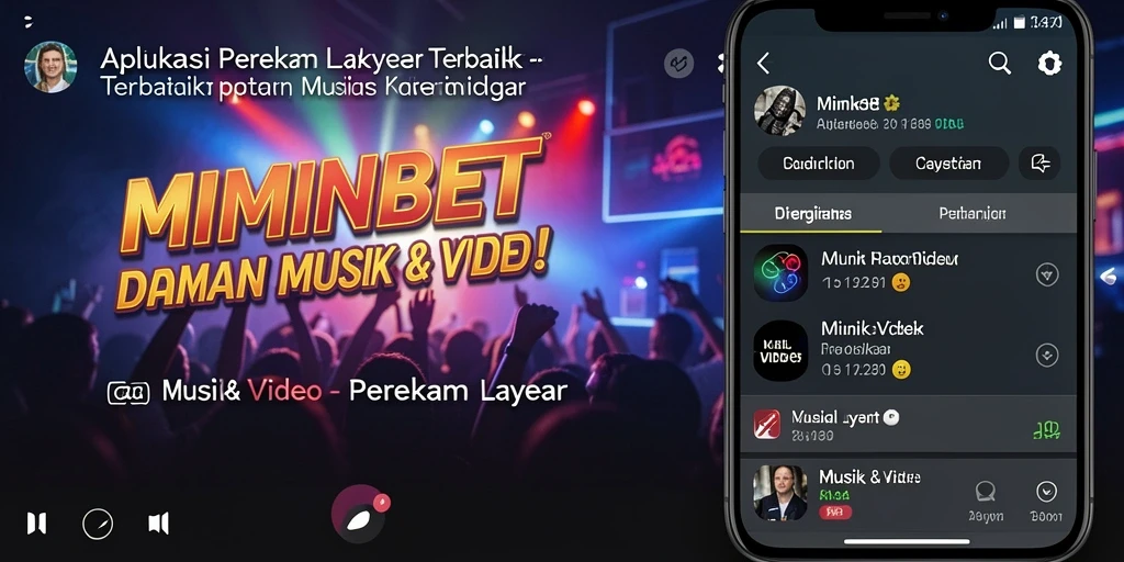 Antarmuka pengguna MIMINBET yang intuitif untuk perekaman layar.