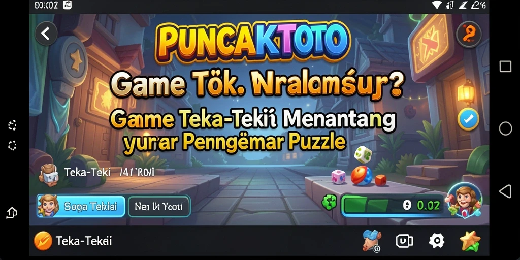 Tampilan antarmuka PUNCAKTOTO dengan berbagai teka-teki yang menarik.