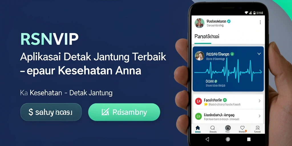 Antarmuka RSNVIP dengan fitur pemantauan detak jantung yang intuitif.