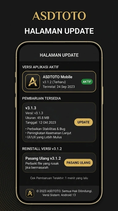 Riwayat Versi asdtoto untuk Pengguna Android